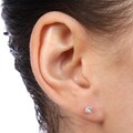 14k Gold 1/4ct TDW Princess-cut Traditional Diamond Stud Earrings (H-I, I1-I2)