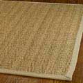 Hand-woven Diamonds Natural/ Beige Seagrass Rug (4' x 6')