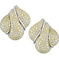 18k Gold 6ct TDW Diamond Seashell Earrings (G-H, VVS)