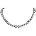 18k White Goldplated Cubic Zirconia Necklace