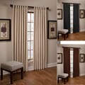 TexStyle Microsuede Supreme Tab Top 63-inch Curtain Panel Pair