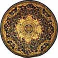 Handmade Classical Empire Wool Rug (6' Round)