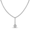 18k White Gold 2 1/2ct TDW Diamond Necklace (F-G, VS2)