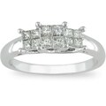14k Gold 1/2ct TDW Princess-cut Diamond Ring (G-H-I, I1-I2)