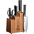 Ginsu Chikara 8-piece Knife Bamboo Block Set