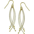 Goldplated Sterling Silver Dangling Hook Earrings