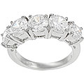 Tressa Sterling Silver Graduated Five-stone CZ Ring