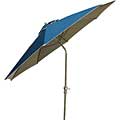 Premium Aluminum Woven Canopy Blue 9-foot Umbrella