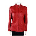 Prague Women's Zip-front Leather Jacket