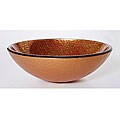 DeNovo Pomegranate Glass Vessel Bathroom Sink