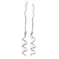 Sterling Silver Corkscrew Threader Earrings