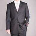 Giorgio Fiorelli Men's Black 3-button Suit