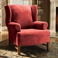 Stretch Suede Wingchair Slipcover