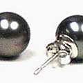 14k Black Tahitian Cultured Pearl Earrings (9-9.5 mm) (Case of 3)