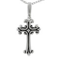 Sterling Silver Antique Cross Necklace
