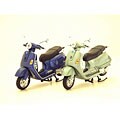 1978 Vintage Vespa GranTurismo Motorcycle Replica (Set of 2)