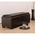 Flip-top Storage Bench Dark Brown