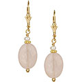 Charming Life 14k Goldfill Rose Quartz Drop Earrings