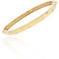 Icz Stonez 18k Gold over Sterling Silver Cubic Zirconia Bangle
