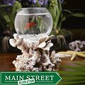 Blue Lagoon in Fossilized Coral Fishbowl