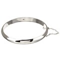 Sterling Essentials Sterling Silver 7-inch High Polish Bangle Bracelet (7mm)