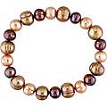 Freshwater Multi-brown Pearl Elastic Bracelet (8.5-9 mm)