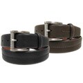 Joseph Abboud Men's Herringbone Leather Belt