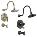 Fontaine Oil Rubbed Bronze Tub & Shower Set