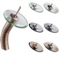 Kraus Waterfall High Glass Oil Rubbed Bronze Bathroom Faucet