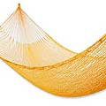 Hand-woven 'Orange Sonata' Hammock (Mexico)