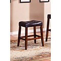 Tufted-seat Saddle Counter Stool (Set of 2)
