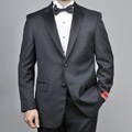 Mantoni Red Labeled Men's 2-button Black Wool Tuxedo