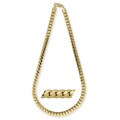 14k Gold Overlay 24-inch Tight Cuban Link Necklace