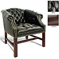 Ergocraft Vinyl Tufted Rolled Arm Chair