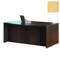Free connected info on desk Biedermeier Mayline Aberdeen 66-inch Mocha Bow Front Desk