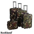 Rockland Deluxe Camouflage 4-piece Luggage Set