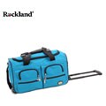 Rockland Turquoise 22-inch Carry On Rolling Duffel Bag