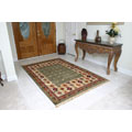 Indian Caspian Hand-woven Chenille Rug (5' x 8')