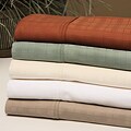 Windowpane Pattern 320 Thread Count Cotton Sateen Sheet Set