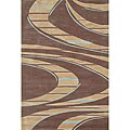 Blue Area rug Tufted Ackworth Brown/ Blue Area Rug (5' x 7'6)