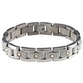 Men's 14k Yellow Gold and Titanium Two-tone Bracelet (12 mm)