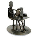 'Rustic Computer Tech' Iron Statuette (Mexico)