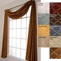 Medici Trellis Faux Silk Scarf Valance (55 in. x 216 in.)
