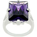 Information that is related to huge mondern abstract Silvertone Huge Purple CZ Contemporary Ring