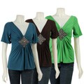 Simply Irresistible V-neck Rhinestone Shirt