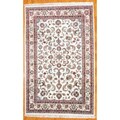 Indo Kashan Ivory Rug (6' x 9'5)