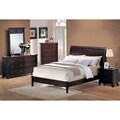 Chocolate Espresso Low-profile 5-piece Queen Bedroom Set