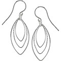 Hooka Nargila Roadmap Sterling Silver Circle Hook Earrings