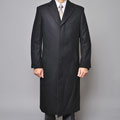 Mantoni Red Label Wool and Cashmere Black Overcoat