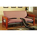 Functional Metal Futon Frame with Wood Arms